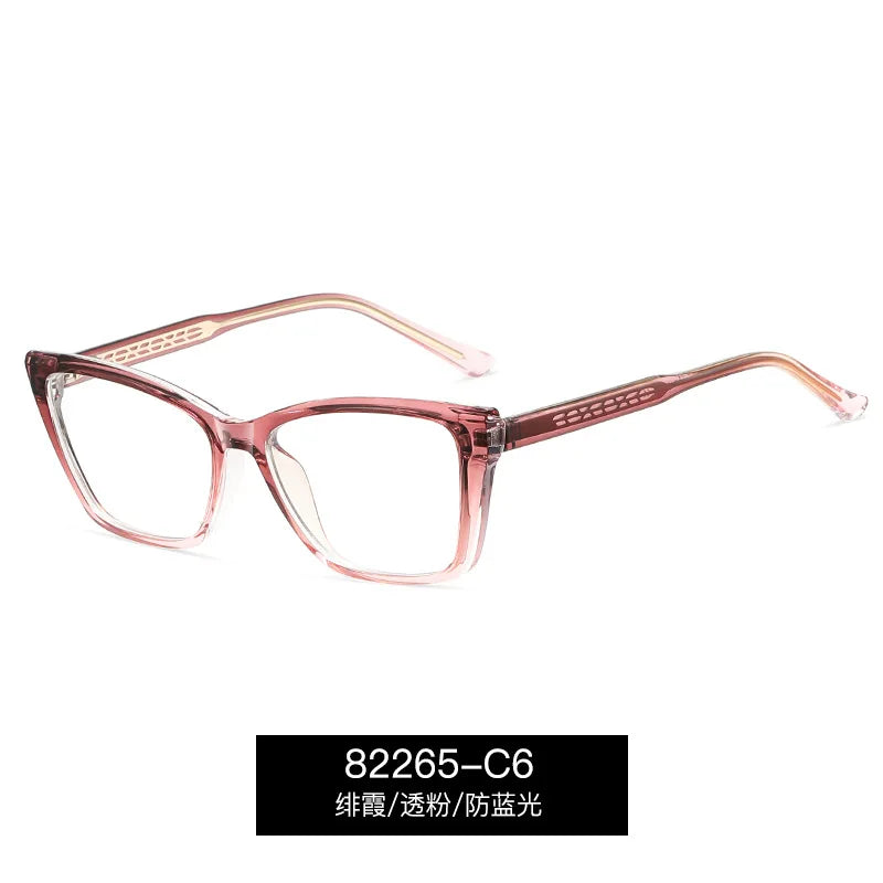 Reven Jate Women's Full Rim Square Tr 90 Alloy Eyeglasses 382265