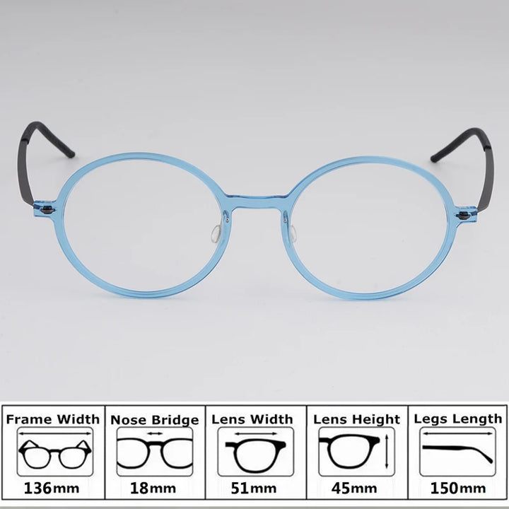 Bobbie Unisex Full Rim Square Acetate Eyeglasses 65-Series