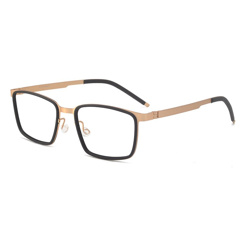 KatKani Unisex Full Rim Square Titanium Eyeglasses 9711 Full Rim KatKani Eyeglasses   