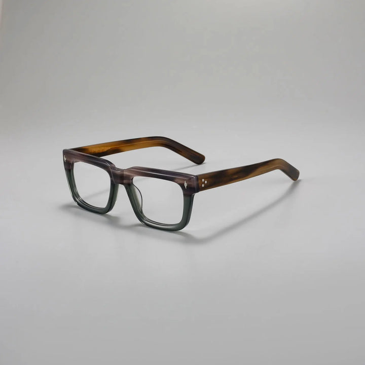 Hdcrafter 86008-1 unisex square acetate prescription eyeglasses — view 8