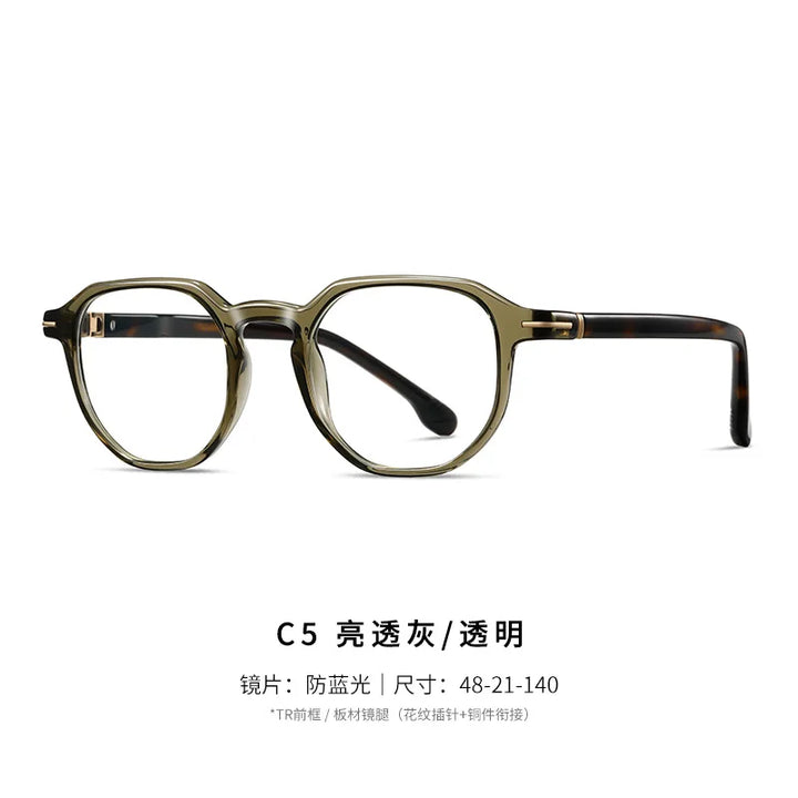 Reven Jate Unisex Full Rim Square Acetate Prescription Eyeglasses 32207 - view 11