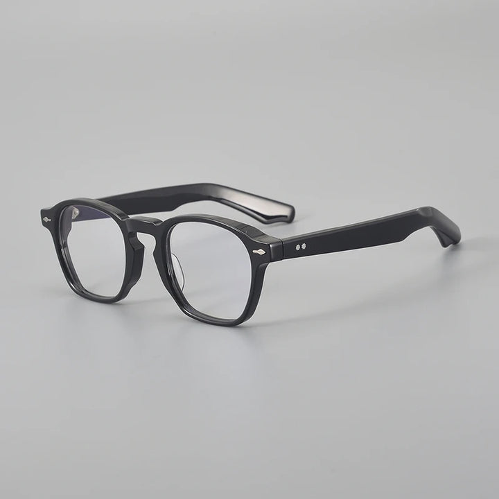 Muzz Men's Full Rim Square Thick Acetate Eyeglasses 921495