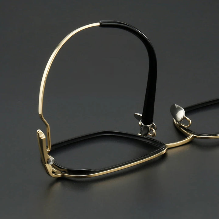 Muzz SH0074 men's square titanium acetate prescription eyeglasses — view 10