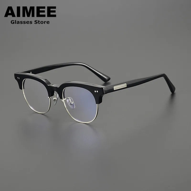 ◆Aimee✳︎◆ Aimee Unisex Round Double Bridge Glasses – FuzWeb