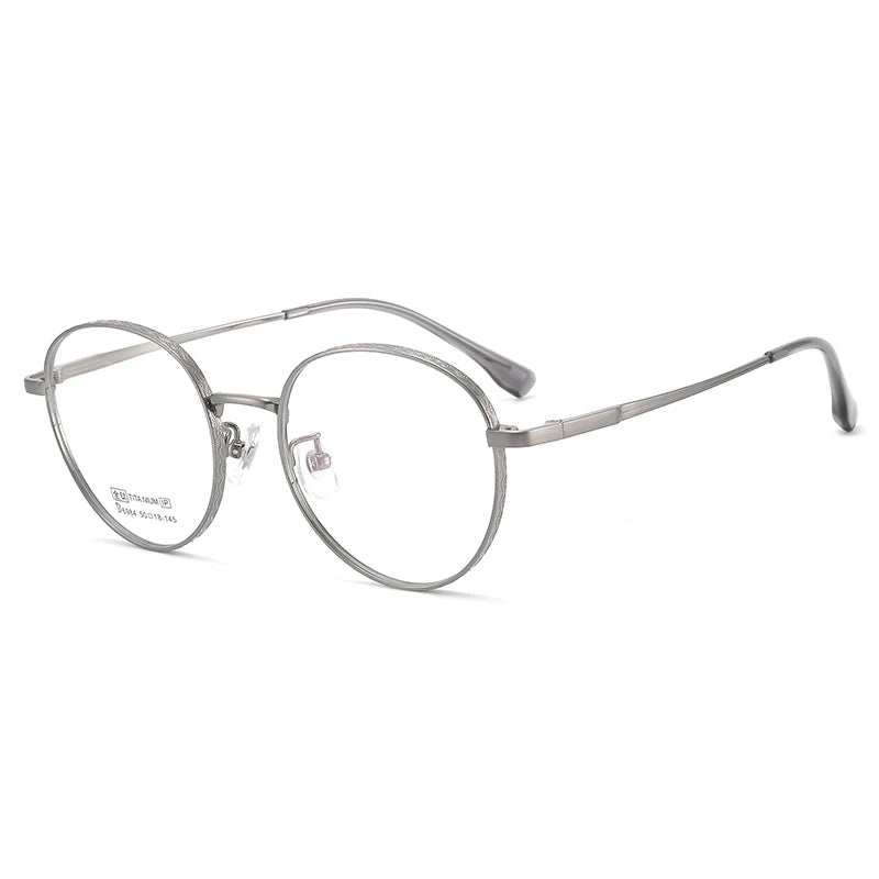 Zirosat Unisex Full Rim Oval Round Titanium Eyeglasses 6984 Full Rim Zirosat C1  