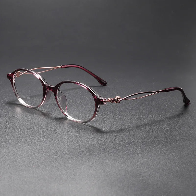 Momoja Women's Full Rim Oval Cat Eye Tr 90 Alloy Eyeglasses 726013