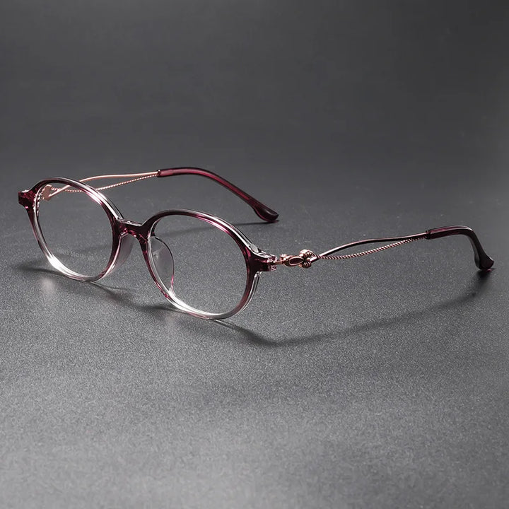 Momoja Women's Full Rim Oval Cat Eye Tr 90 Alloy Eyeglasses 726013