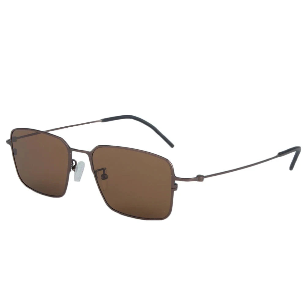 Bobbie Men Full Rim Square Titanium Polarized Sunglasses KMN502