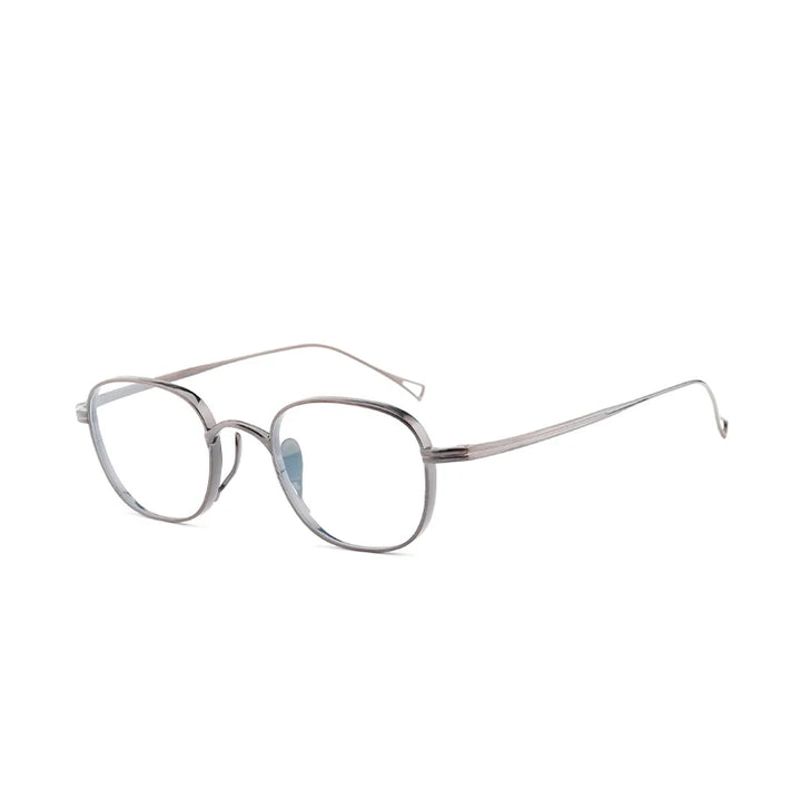 Bobbie Unisex Full Rim Small Square Titanium Eyeglasses 611439