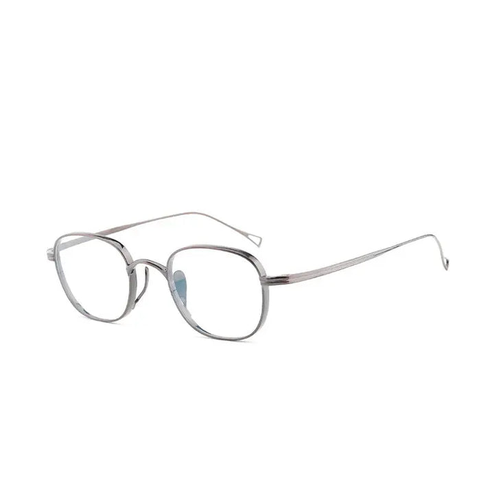 Bobbie Full Rim 101400 Unisex Polygon Square Titanium Frames FuzWeb