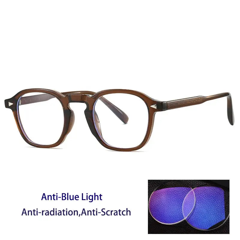Kocolior 280091 Unisex Tr 90 Alloy Full Rim Oval Round Frames FuzWeb