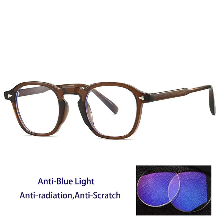 Kocolior 280091 Unisex Tr 90 Alloy Full Rim Oval Round Frames FuzWeb