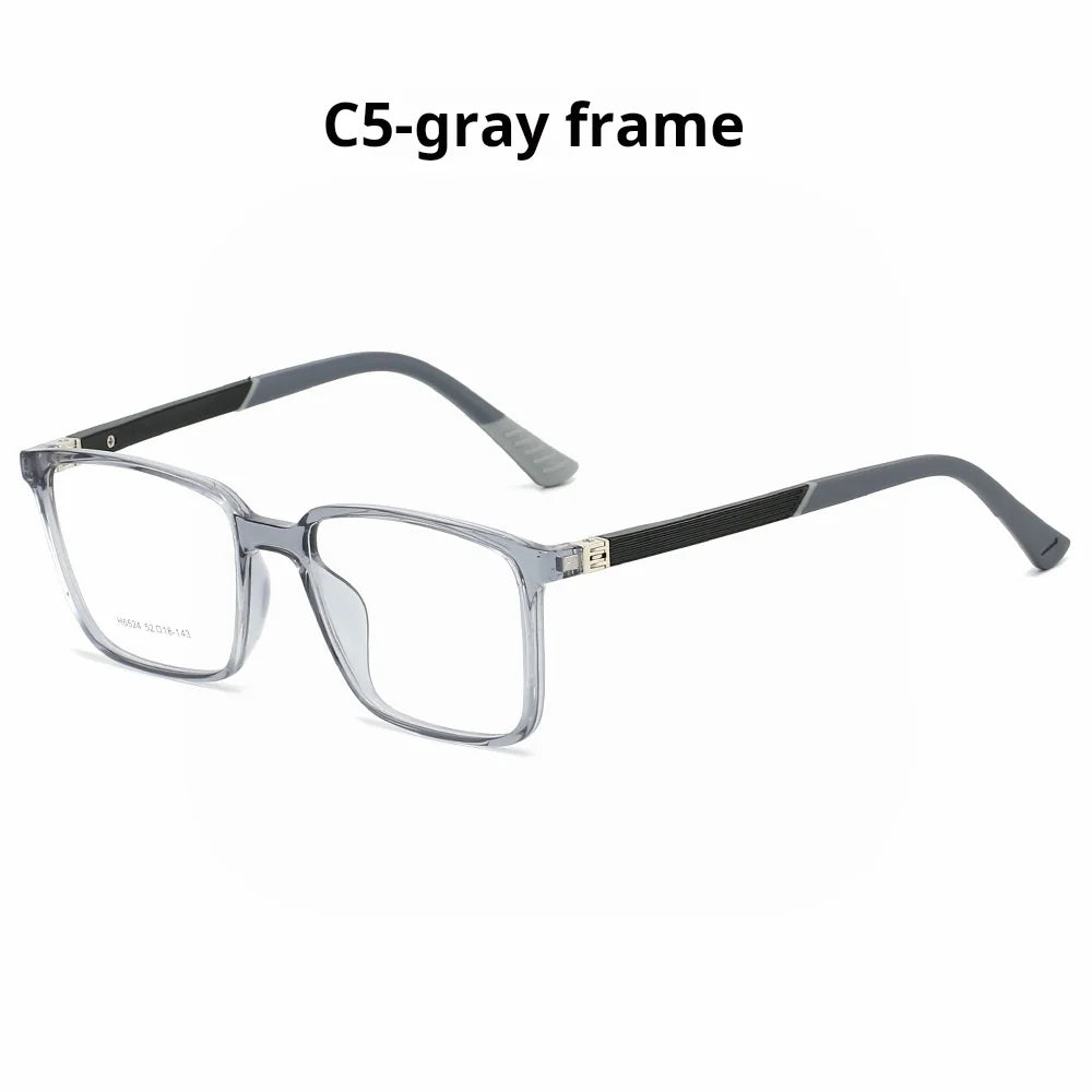 Xbora Unisex Full Rim Square Brow Line Tr 90 Alloy Eyeglasses 546524