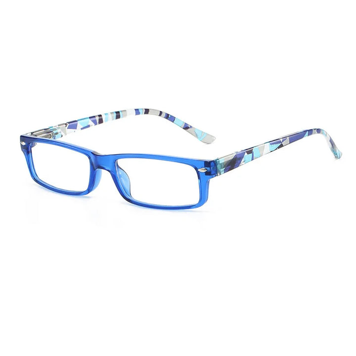 Kocolior Women's Full Rim Square Pc Alloy Photochromic Reading Glasses 525004