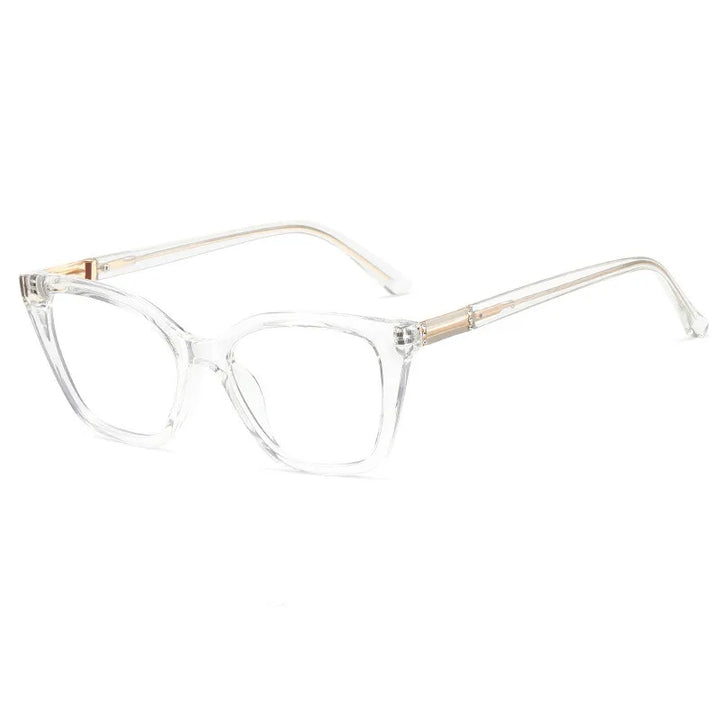 CCspace Women's Full Rim Square Tr 90 Titanium Reading Glasses 312835