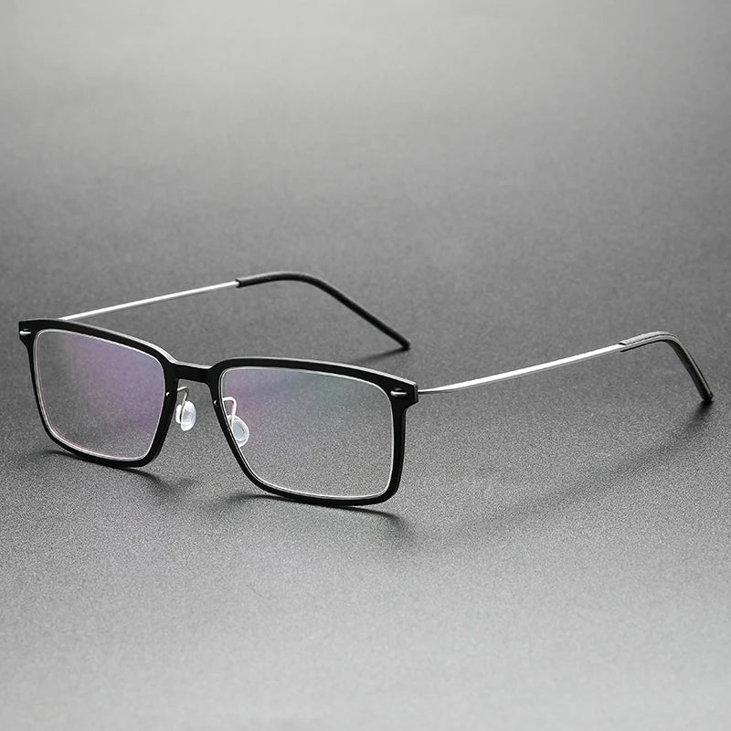 Bobbie Unisex Full Rim Square Titanium Acetate Eyeglasses 766528