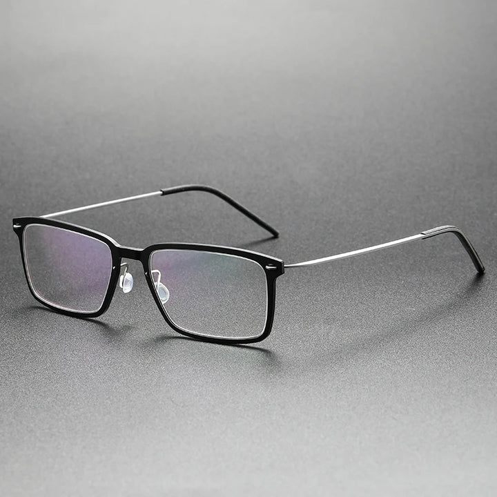 Bobbie Unisex Full Rim Square Titanium Acetate Eyeglasses 766528