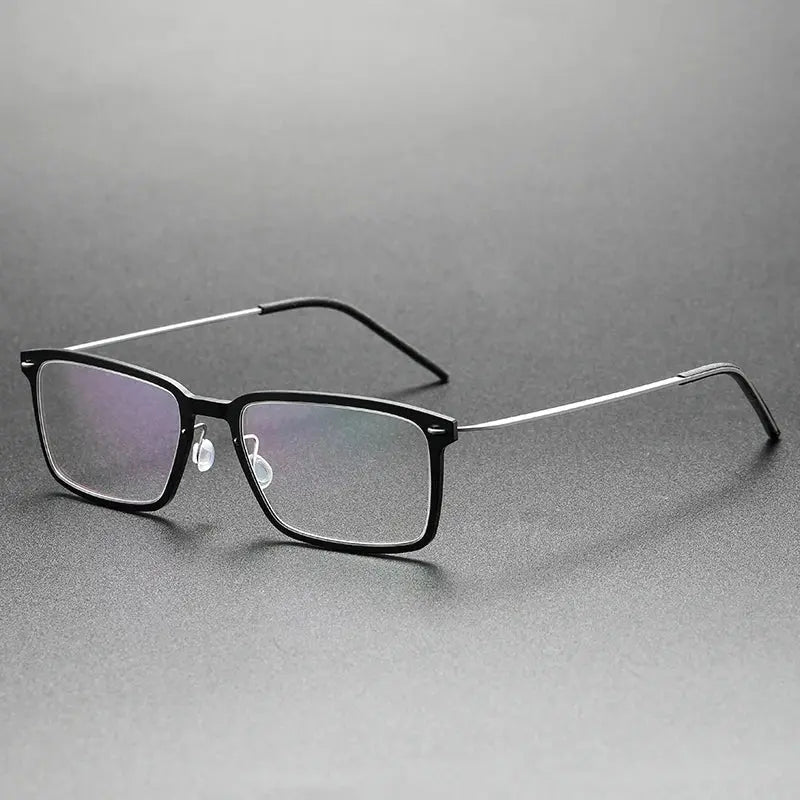 Bobbie Full Rim 652800 Unisex Square Acetate Screwless Titanium Frames FuzWeb