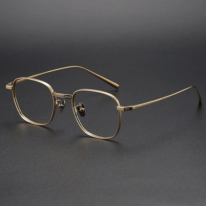Black Mask Women's Full Rim Square Titanium Eyeglasses 227025