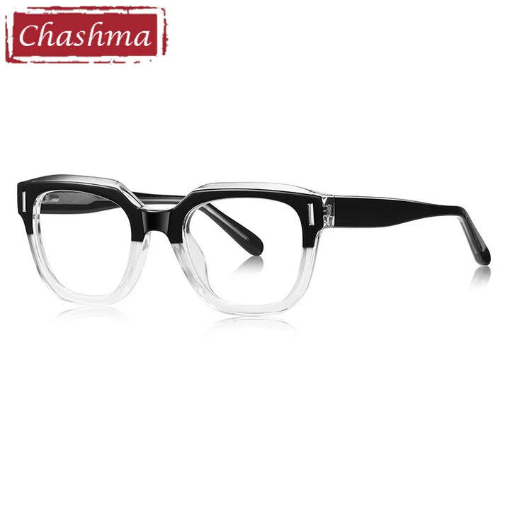Chashma Ottica Unisex Full Rim Square Tr 90 Titanium Eyeglasses 474009