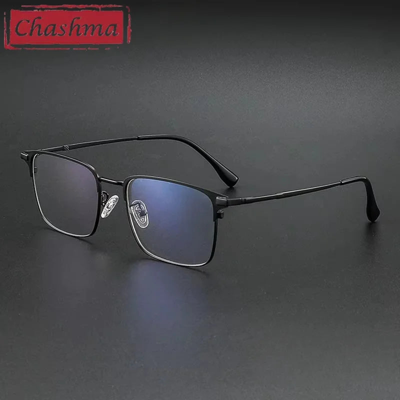 Chashma Men's Full Rim Square Titanium Eyeglasses 710225.