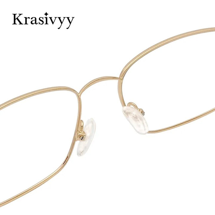 Krasivyy Men's Full Rim Square Titanium Eyeglasses Kr8407 Full Rim Krasivyy   