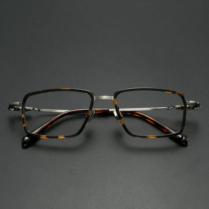 Muzz SH0061 unisex square titanium prescription eyeglasses — view 3