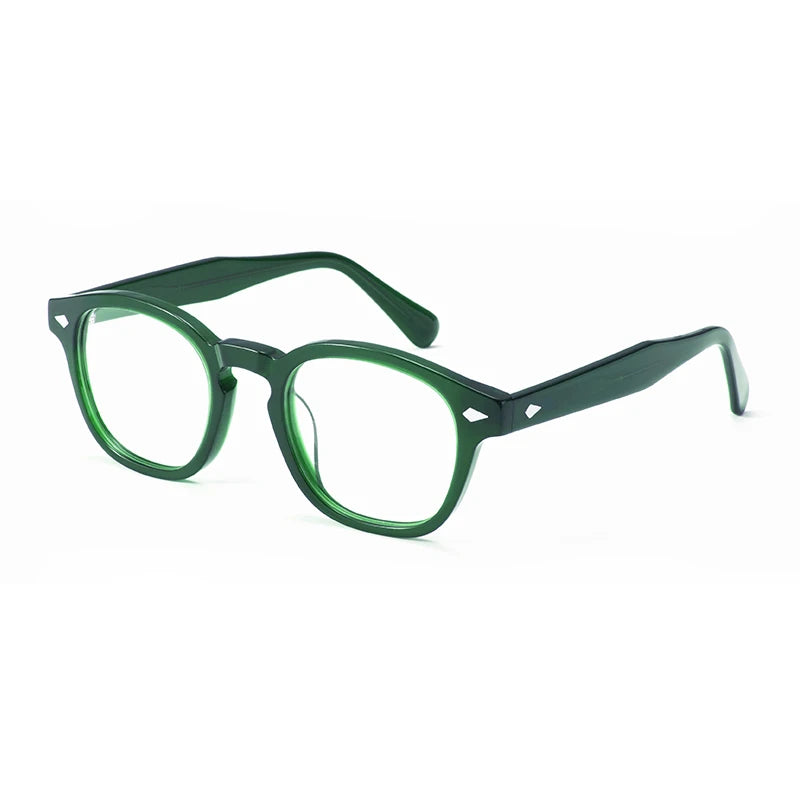 Gatenac Unisex Full Rim Oval Square Thick Acetate Eyeglasses Gxyj1208 Full Rim Gatenac C10