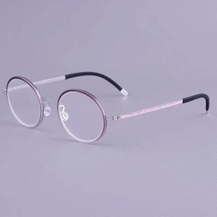 Bobbie 471561 Women’s 136mm Full Rim Round Titanium Frames FuzWeb