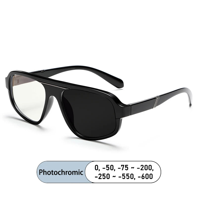 Kocolior Unisex Full Rim Square Tr 90 Photochromic Reading Glasses 627040