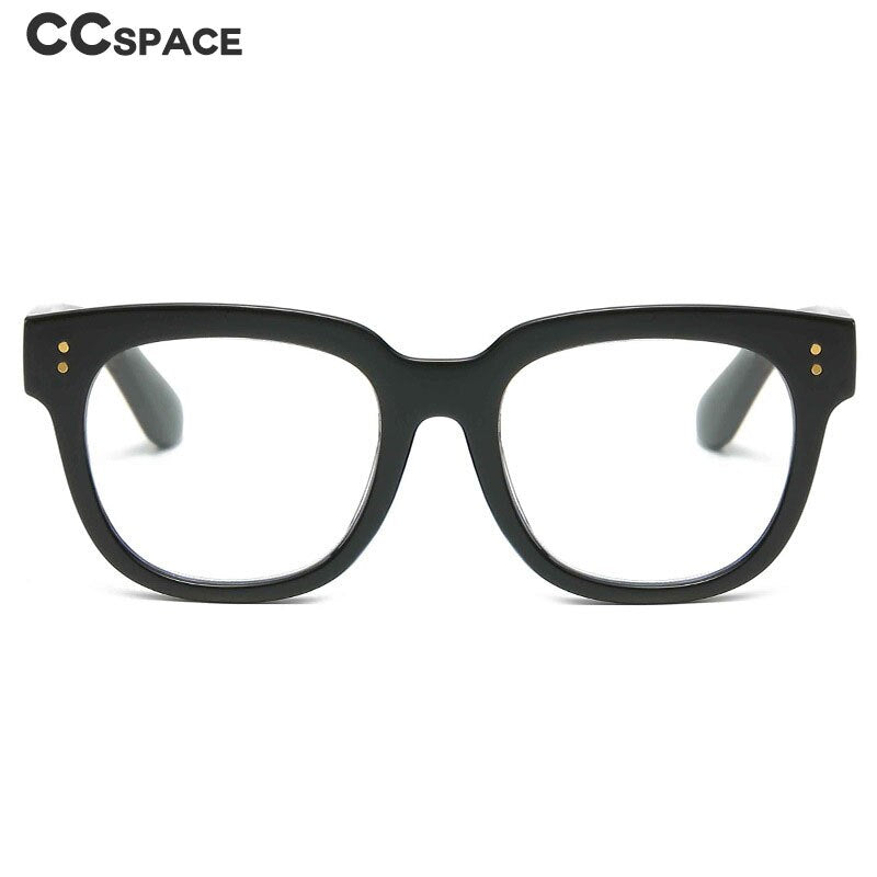 CCspace Unisex Full Rim Square Cat Eye Acetate Reading Glasses 55620 Reading Glasses CCspace   