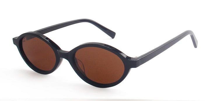 Esnbie Women's Full Rim Oval Acetate Polarized Tac Sunglasses 240801