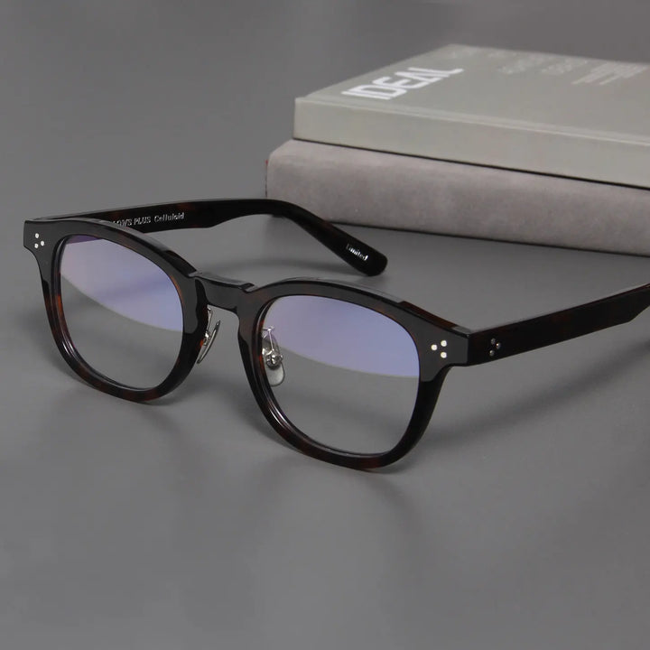 Blackmask Unisex Full Rim Square Acetate Eyeglasses Fuz 12