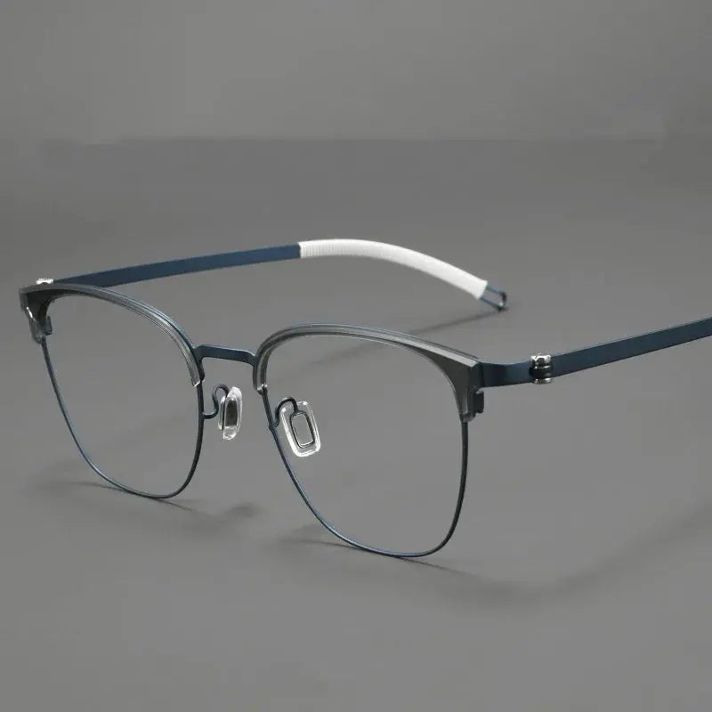 Aror Full Rim Polygon Square S12280 Titanium Geometric Unisex Frames FuzWeb