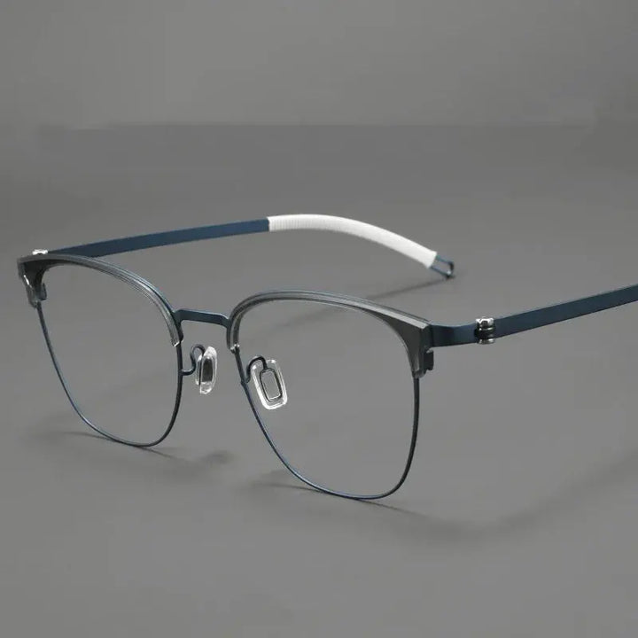 Aror Full Rim Polygon Square S12280 Titanium Geometric Unisex Frames FuzWeb