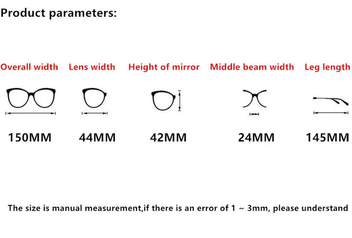 Nobler Unisex Full Rim Polygon Double Bridge Titanium Eyeglasses F002 Full Rim Nobler   