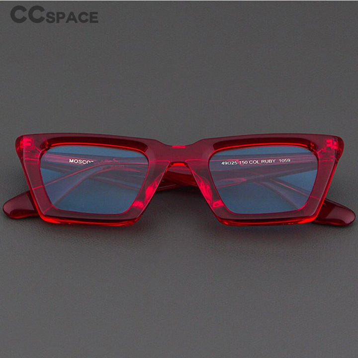CCSpace Unisex Full Rim Square Acetate UV400 Sunglasses 56155 Sunglasses CCspace Sunglasses   