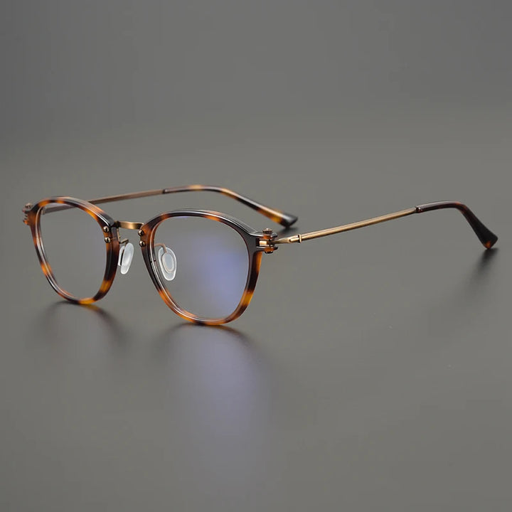 Bobbie Unisex Full Rim Square Acetate Titanium Eyeglasses 965881