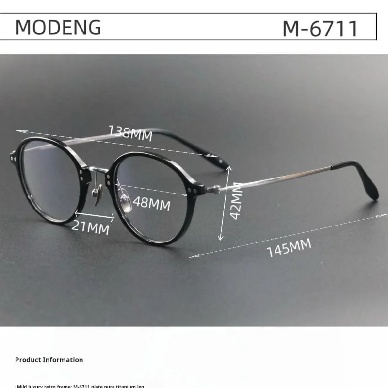 Xbora Women's Full Rim Oval Round Titanium Tr 90 Eyeglasses 655003