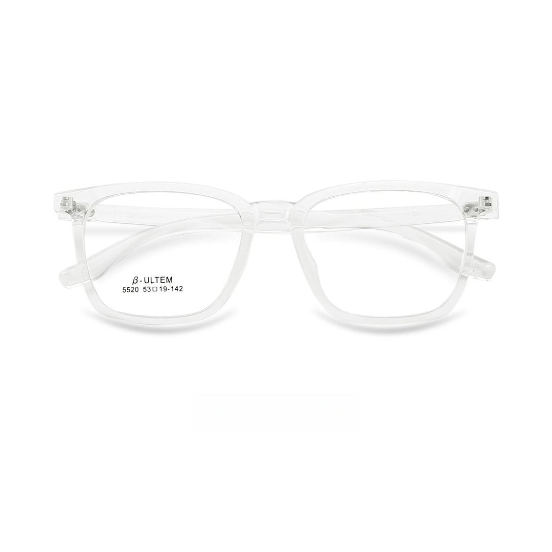 Yimaruli Unisex Full Rim Square Plastic Eyeglasses 5520 Full Rim Yimaruili Eyeglasses Transparent  