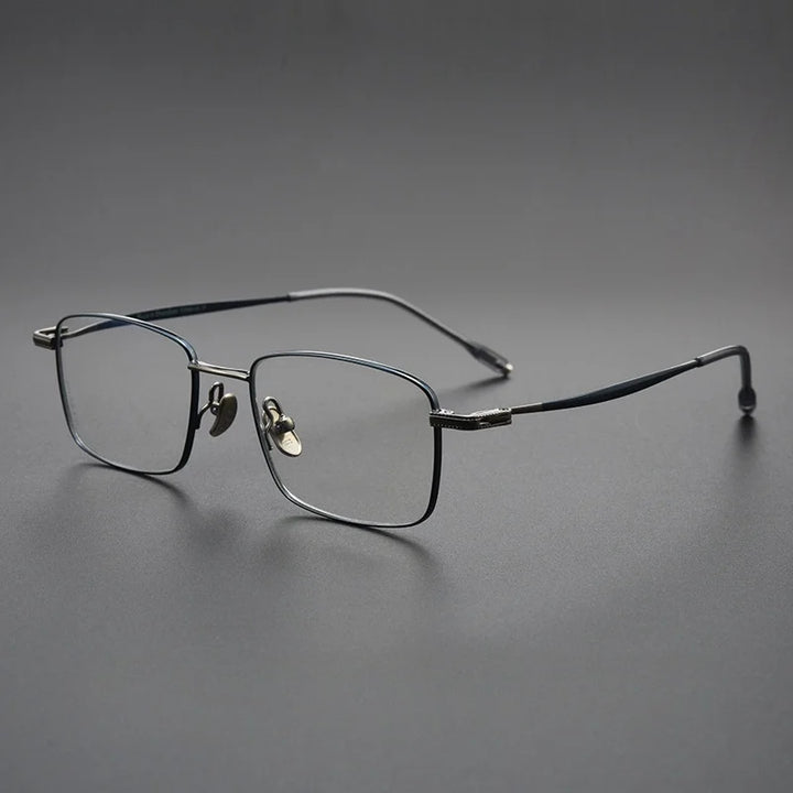Yimaruili Women's Full Rim Square Titanium Eyeglasses 78947