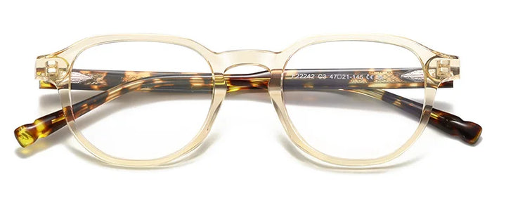 CCspace Women's Full Rim Oval Square Acetate Reading Glasses 802573