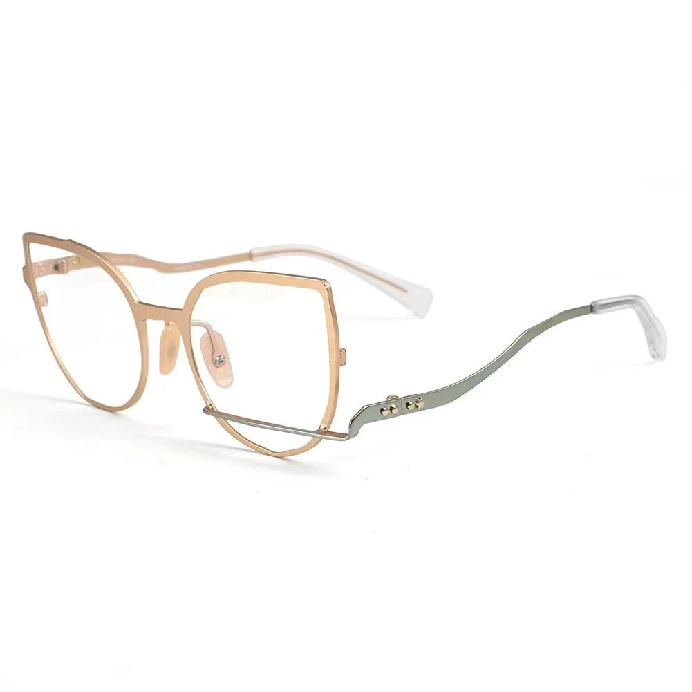 Muzz 0031-2 women's cat eye alloy prescription eyeglasses — view 4