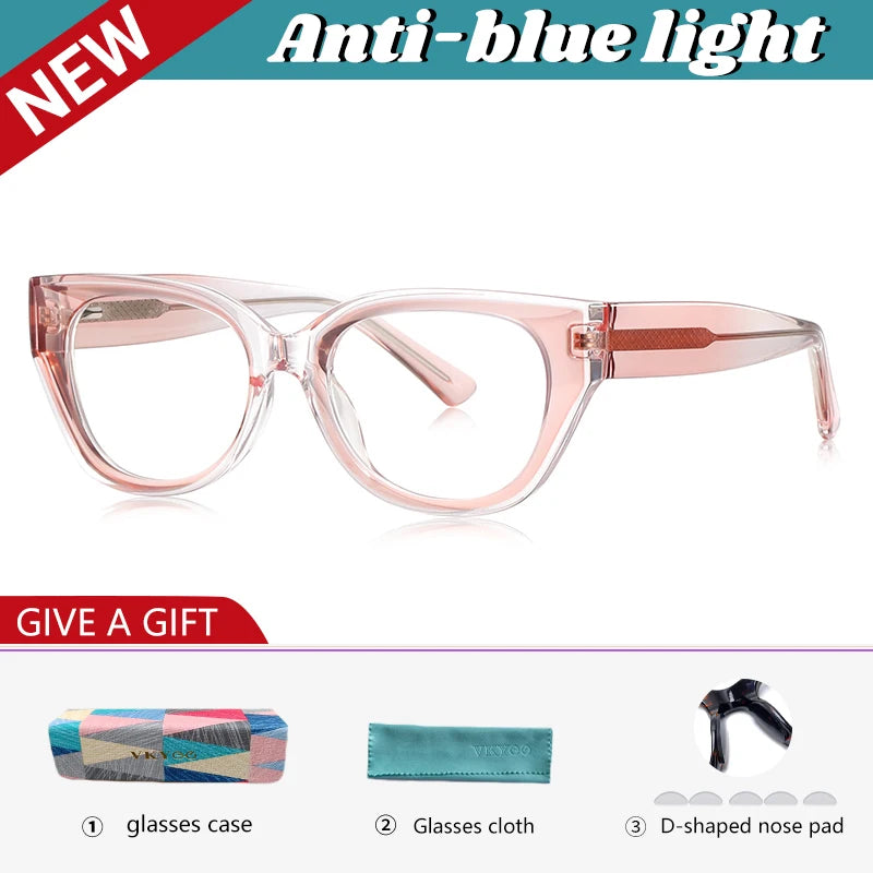 Vicky Unisex Full Rim Oval Tr 90 Titanium Reading Glasses 97020