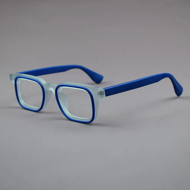 Hewei Unisex Full Rim Square Frosted Acetate Eyeglasses 92295