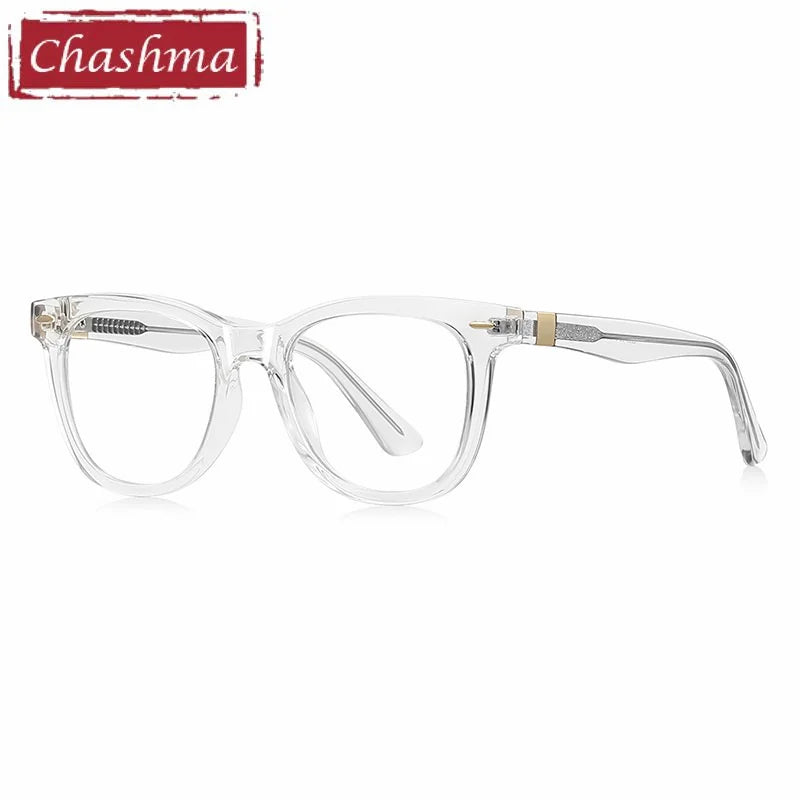 Chashma Ochki Unisex Full Rim Square Tr 90 Titanium Eyeglasses 882230