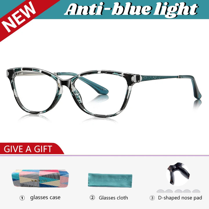 Vicky Women's Full Rim Square Cat Eye Reading Glasses 77231