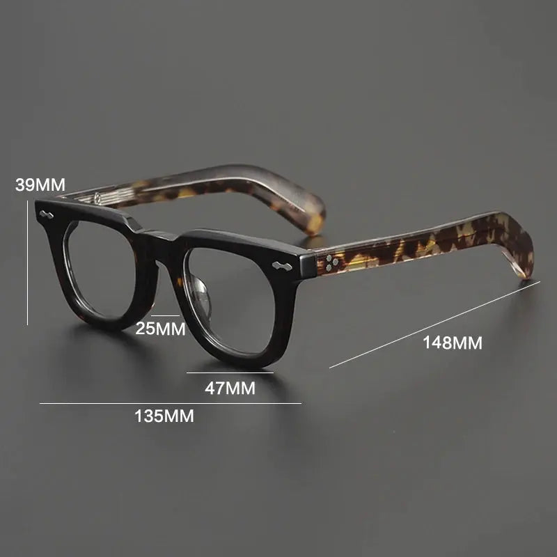 Gatenac Womens Full Rim Square Thick Acetate Eyeglasses 679229 — view 2 | Gatenac at FuzWeb