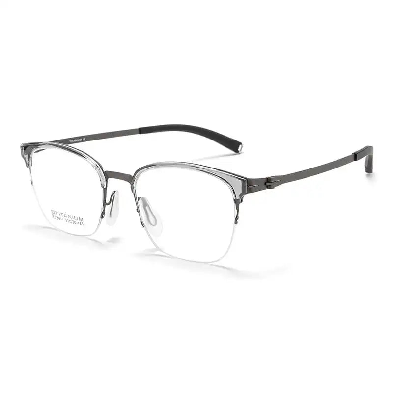 Summer Flower Women's Full Rim Round Square Steel Eyeglasses 88174