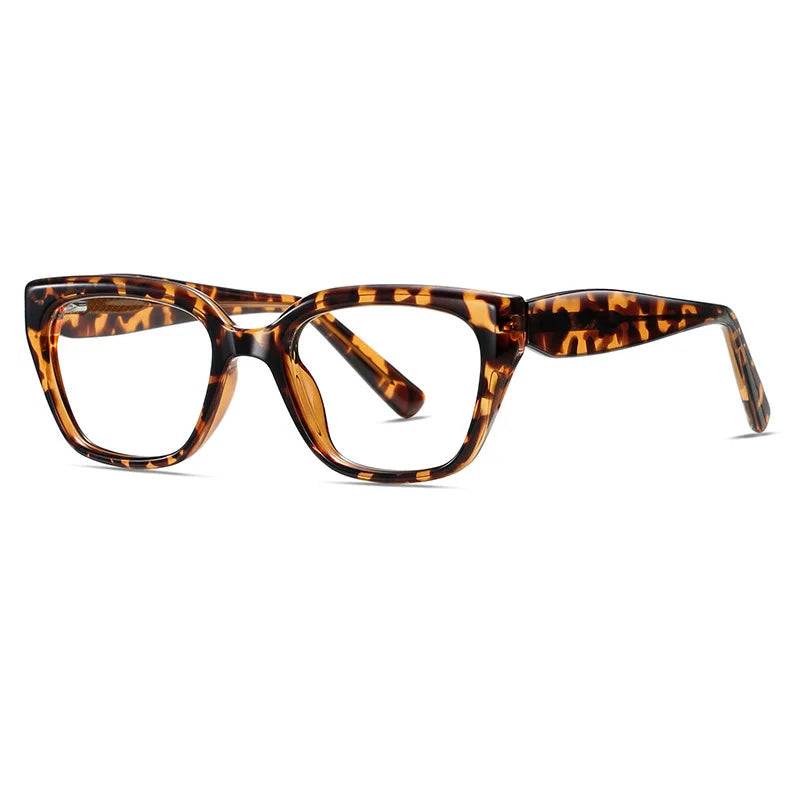 Yimaruili Women's Full Rim Square Cat Eye Tr 90 Alloy Eyeglasses 70314